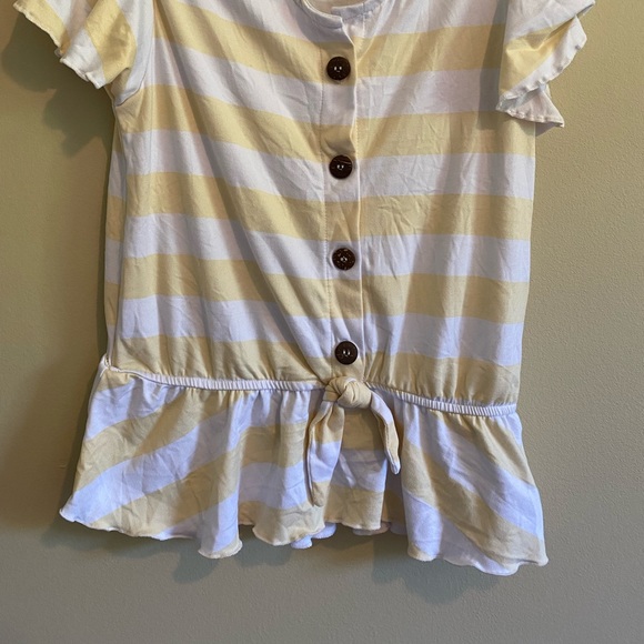 Size small yellow striped shirt - Picture 2 of 5